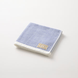〈今治毛巾〉パイルガーゼ毛巾（ 藍色/淺灰色） | 中川政七商店
