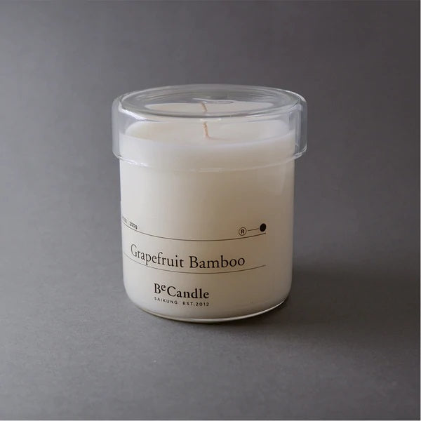 Scent Candle 200g Grapefruit . Bamboo 【Becandle】