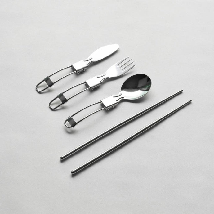 可摺疊餐具套裝 Portable Stainless Steel Cutlery Set | Slowood