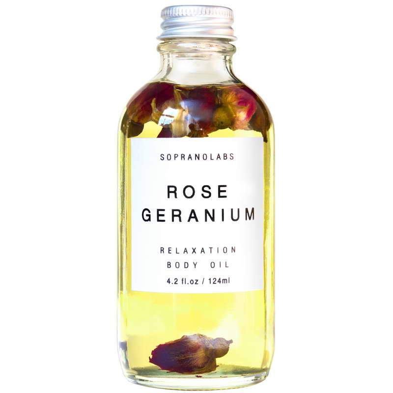 Rose Geranium Relaxation Body Oil | Slowood