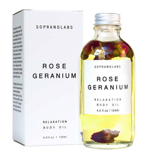 Rose Geranium Relaxation Body Oil | Slowood